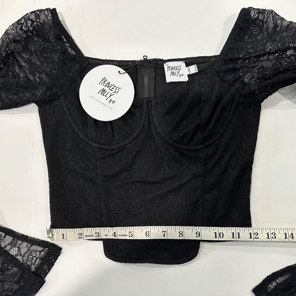 PRINCESS POLLY‎ Purnell  Lace Top Black - Size 4 - NEW With Tags - In Bags. - Picture 10 of 16